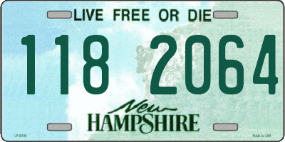 NH license plate 1182064