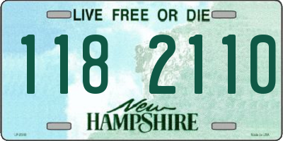 NH license plate 1182110