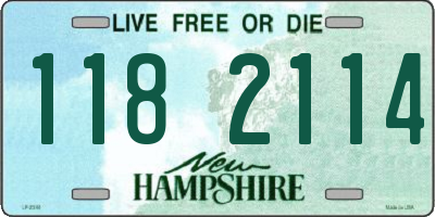 NH license plate 1182114