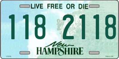 NH license plate 1182118