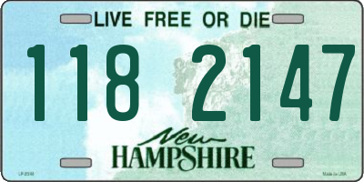 NH license plate 1182147