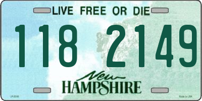 NH license plate 1182149