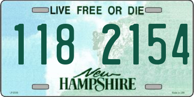 NH license plate 1182154