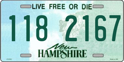 NH license plate 1182167