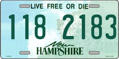 NH license plate 1182183