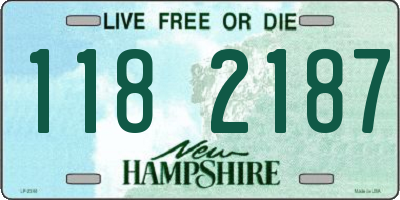 NH license plate 1182187