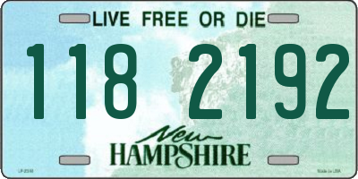 NH license plate 1182192
