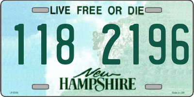 NH license plate 1182196