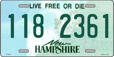 NH license plate 1182361