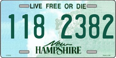 NH license plate 1182382