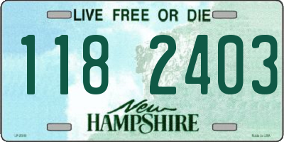 NH license plate 1182403