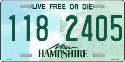 NH license plate 1182405