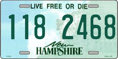 NH license plate 1182468