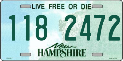 NH license plate 1182472