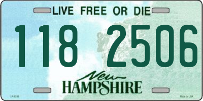 NH license plate 1182506