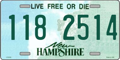 NH license plate 1182514