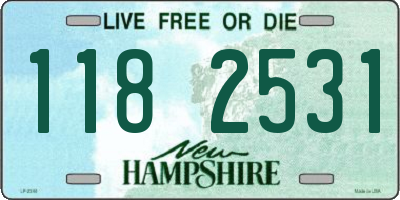 NH license plate 1182531