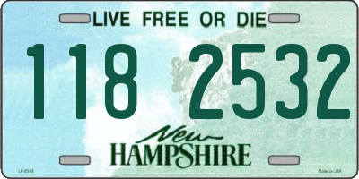 NH license plate 1182532