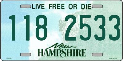 NH license plate 1182533