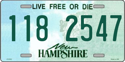 NH license plate 1182547