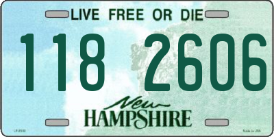NH license plate 1182606