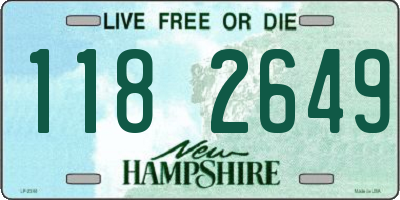 NH license plate 1182649