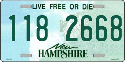 NH license plate 1182668