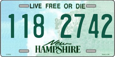 NH license plate 1182742