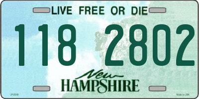 NH license plate 1182802
