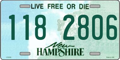 NH license plate 1182806