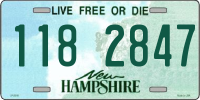 NH license plate 1182847