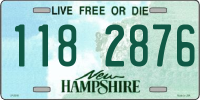 NH license plate 1182876