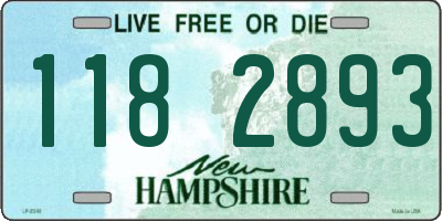 NH license plate 1182893