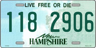NH license plate 1182906
