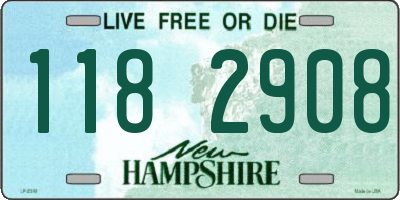 NH license plate 1182908