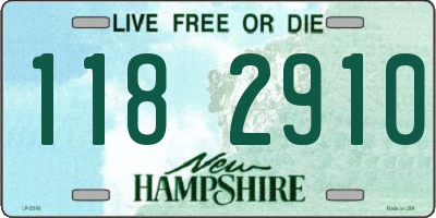 NH license plate 1182910
