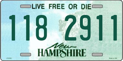 NH license plate 1182911