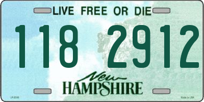 NH license plate 1182912