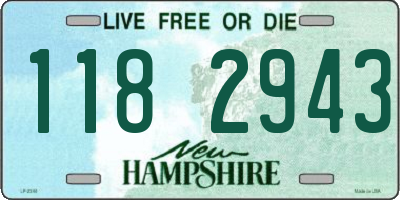NH license plate 1182943