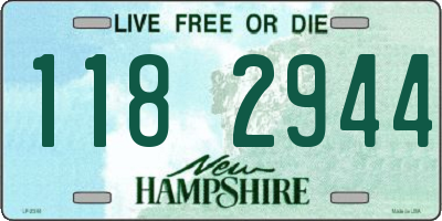 NH license plate 1182944