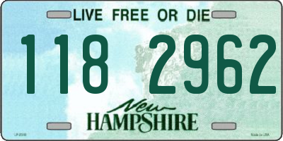 NH license plate 1182962