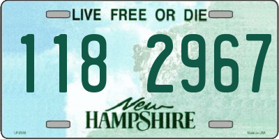 NH license plate 1182967
