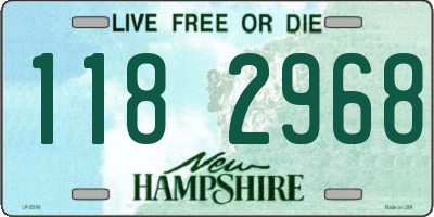 NH license plate 1182968