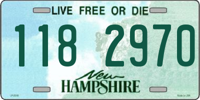 NH license plate 1182970