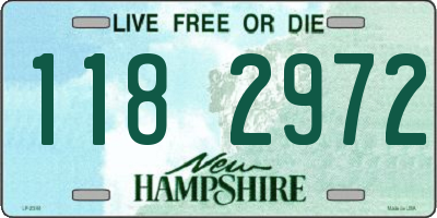 NH license plate 1182972