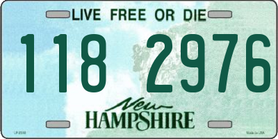 NH license plate 1182976