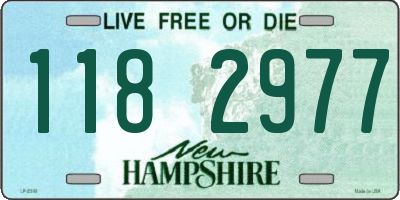 NH license plate 1182977