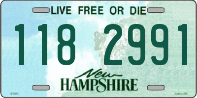 NH license plate 1182991