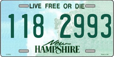 NH license plate 1182993