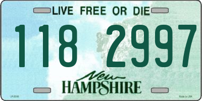 NH license plate 1182997